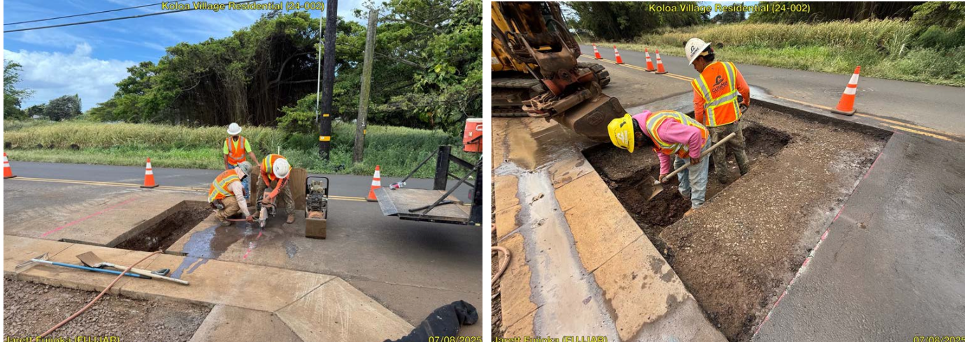 Koloa Village Street Construction Update