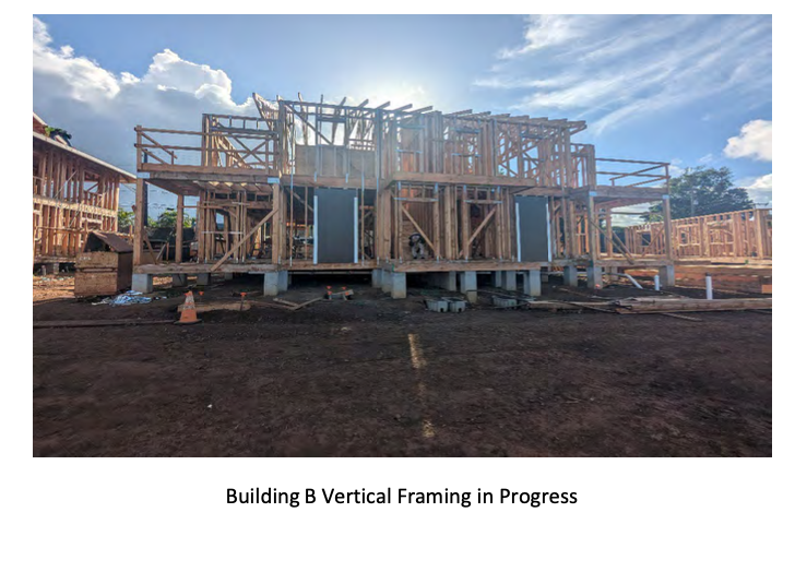 Koloa Village Construction Vertical Frames