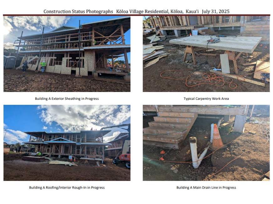 Kōloa Village Residential — July 2025 site activity overview