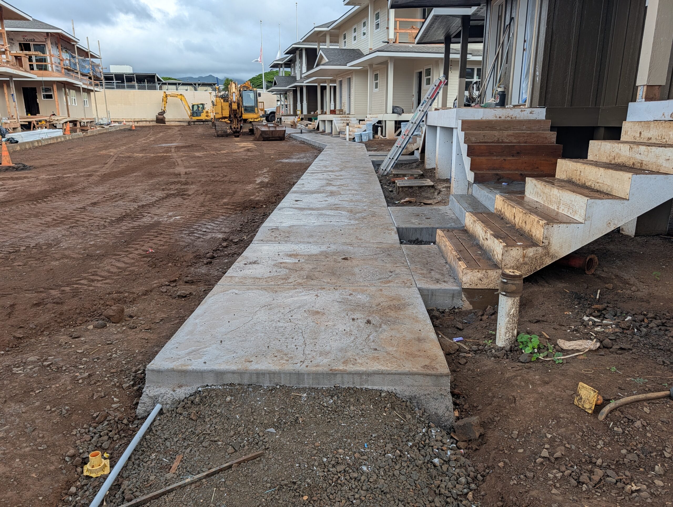 Roadwork and infrastructure Kōloa Village