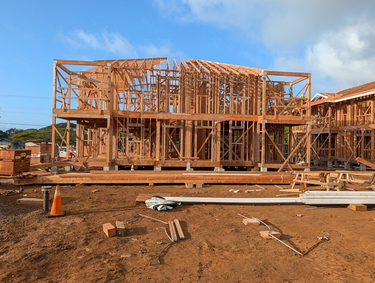 Roofing progress Kōloa Village