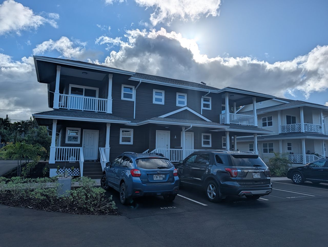 Exterior painting progress Kōloa Village