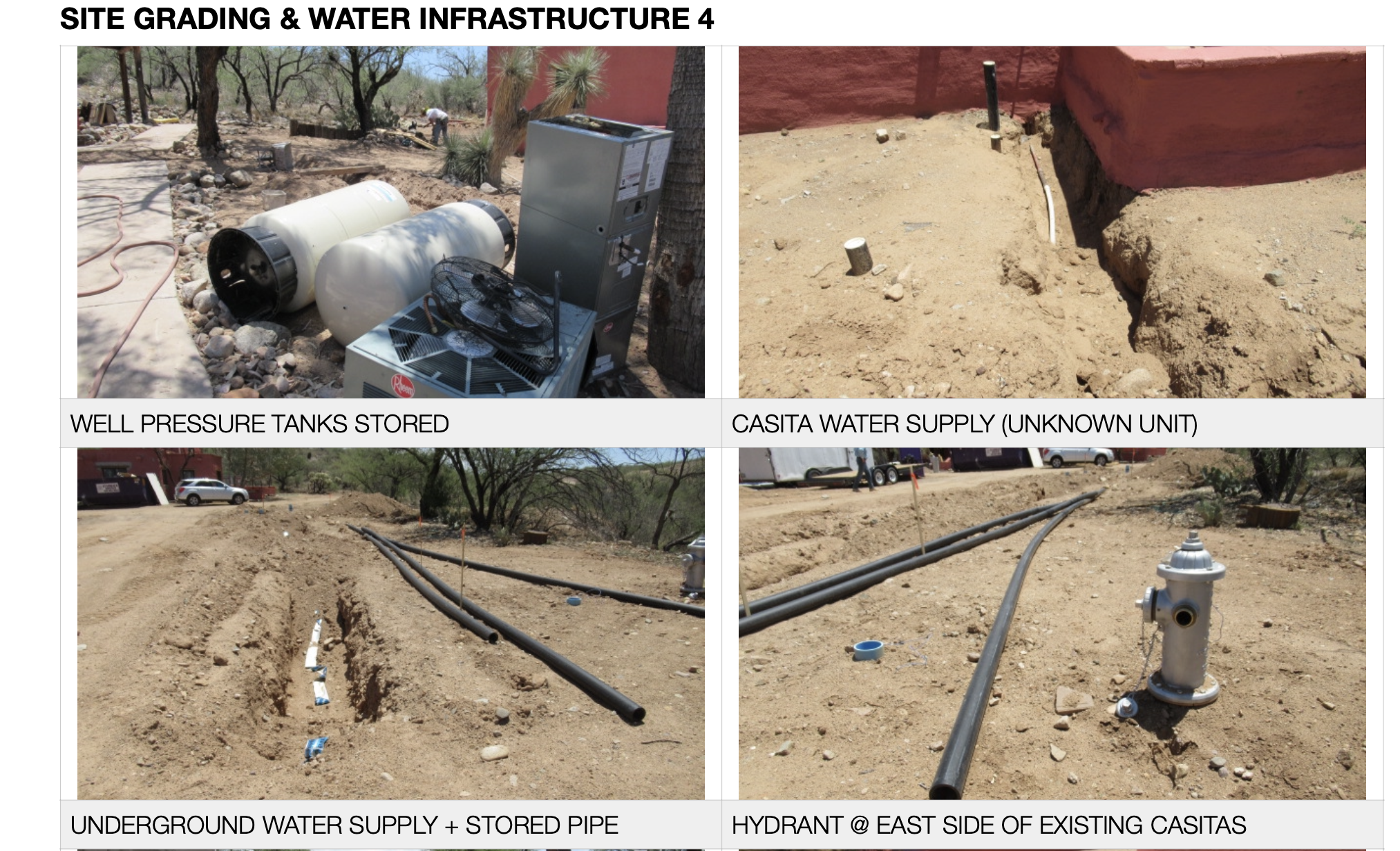 Underground utility installation Casa DOA