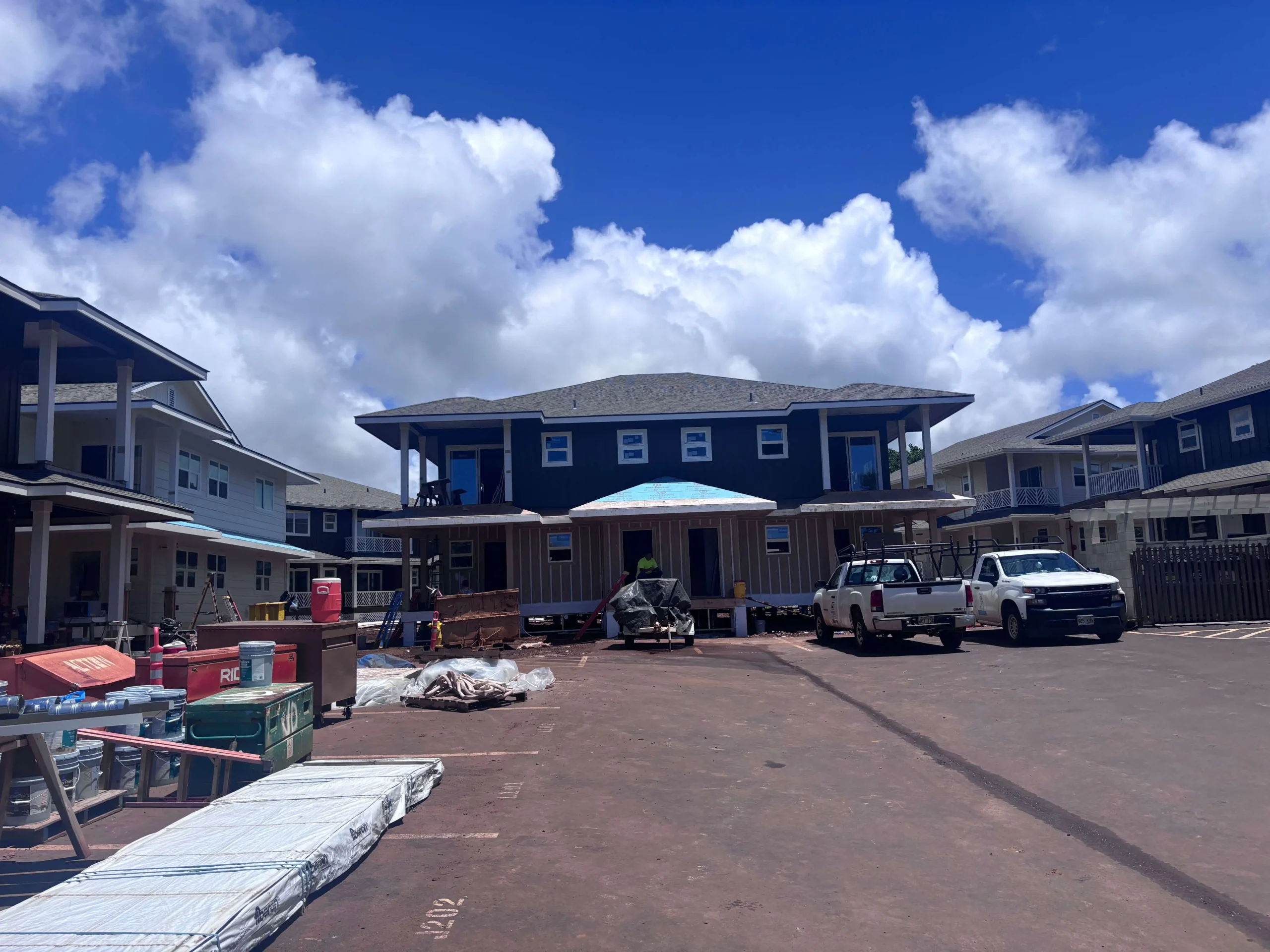Occupied buildings at Koloa Village